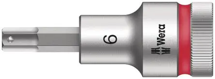 Produktfoto 1 von Wera 1/2 in Bit Buchse SW 6 mm Sechskant x 21.5mm