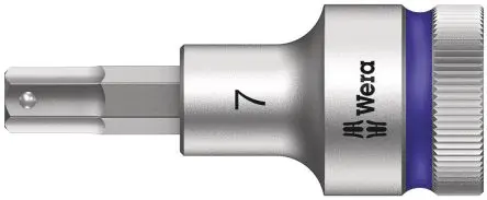 Produktfoto 1 von Wera 1/2 in Sechskant Buchse SW 7 mm Sechskant x 21.5mm