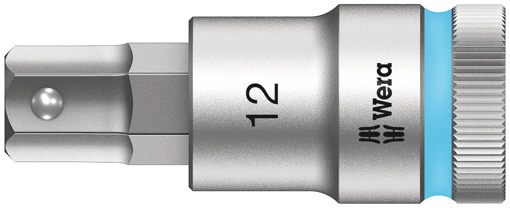 Produktfoto 1 von Wera 1/2 in Sechskant Buchse SW 12 mm Sechskant x 23.0 mm