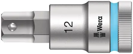 Produktfoto 1 von Wera 1/2 in Sechskant Buchse SW 12 mm Sechskant x 23.0mm