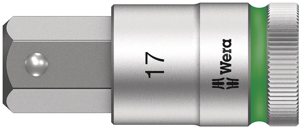 Produktfoto 1 von Wera 1/2 in Sechskant Buchse SW 17 mm Sechskant x 23.0 mm