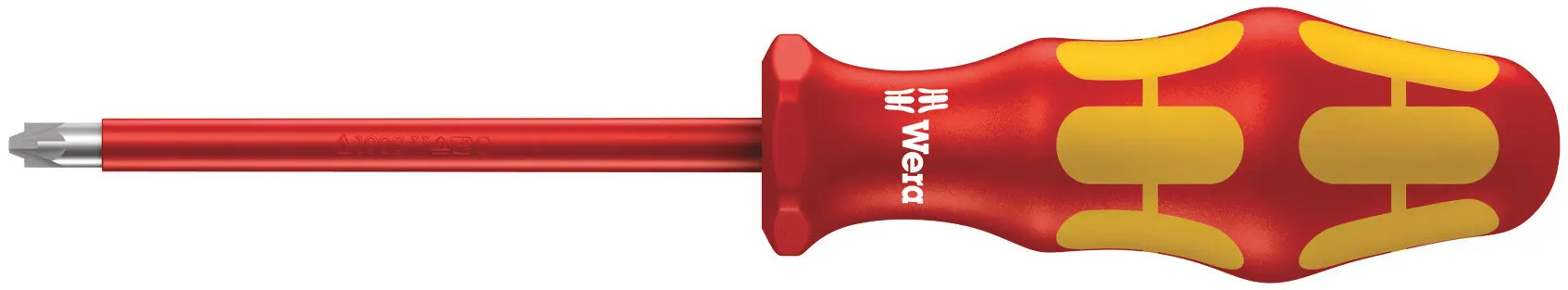 Produktfoto 1 von Wera VDE 1000V zugelassen PZ1 Isoliert, 178 mm / Klinge 80 mm
