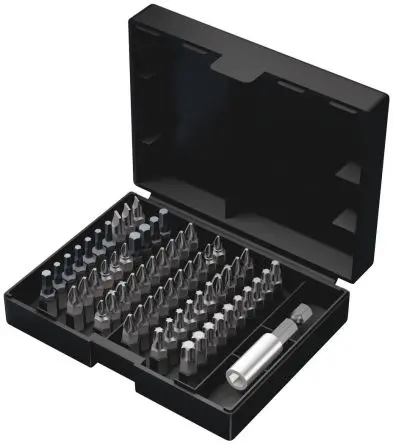 Produktfoto 1 von Wera Sechskant, Phillips, Pozidriv, Geschlitzt, Innensechsrund Sechskant Bit-Safe 61 Universal 3, Stahl Hex 2.5, Hex 3,