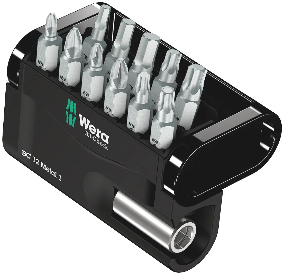 Produktfoto 1 von Wera Innensechsrund, Phillips, Pozidriv, Sechskant Sechskant, S2 Stahl Hex 3, Hex 4, Hex 5, PH1, PH2, PZ1, PZ2, T10,