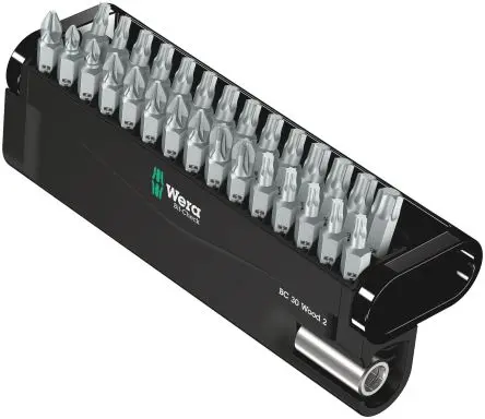 Produktfoto 1 von Wera Sechskant, Phillips, Pozidriv, Innensechsrund Sechskant, Diamant-Spitze PH2, PZ1, PZ2, PZ3, T10, T30, T40,