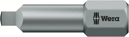 Produktfoto 1 von Wera 0.25 mm SQ2 Vierkant Schraubbit, Sechskant, 25 mm