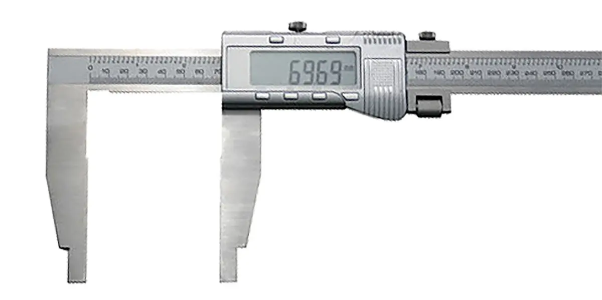 Produktfoto 1 von RS PRO 1 m Digital Digital Metrisch, Zoll Messschieber / ±0.02 mm 0.01 mm