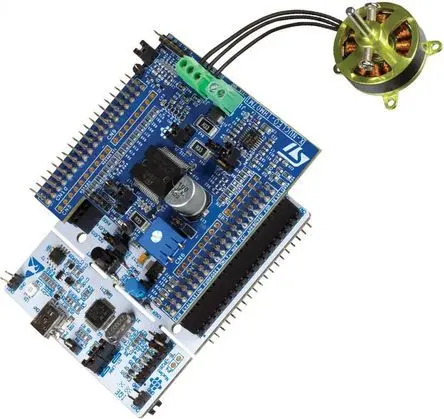 Produktfoto 1 von STMicroelectronics L6230, STM32F302R8 Evaluierungsplatine, Nukleo-Pack Motor-Controller