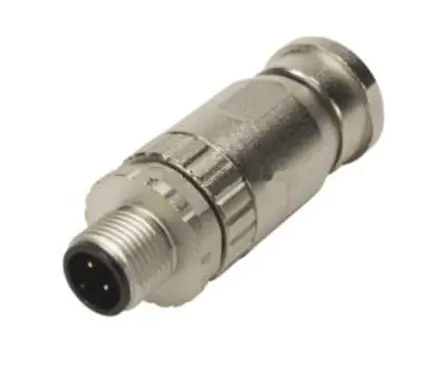 Produktfoto 1 von HARTING M12 20 mm M12 Rundsteckverbinder Stecker 4-polig Stecker 7.5A Kabel IP40