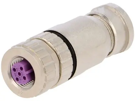 Produktfoto 1 von HARTING M12 20 mm M12 Rundsteckverbinder Buchse 5-polig Buchse 7.5A Kabel IP67