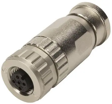 HARTING M12 20 mm M12 Rundsteckverbinder Buchse 4-polig Buchse 7.5A Kabel IP67
