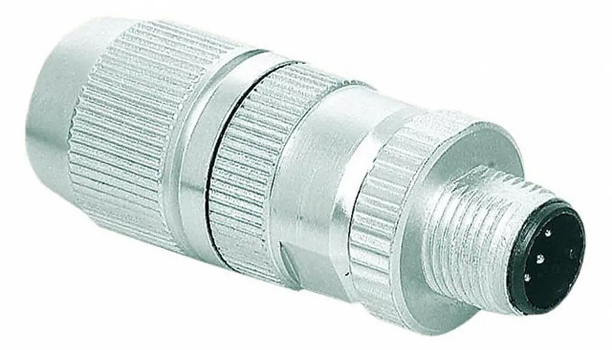 Produktfoto 1 von HARTING Harax M12 19.5 mm M12 Rundsteckverbinder Stecker 3-polig Stecker 4A Kabel IP65, IP40