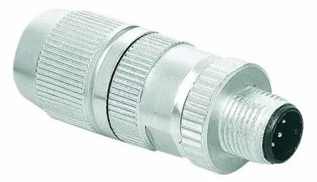 Produktfoto 1 von HARTING Harax M12 19.5 mm M12 Rundsteckverbinder Stecker 3-polig Stecker 4A Kabel IP65, IP67