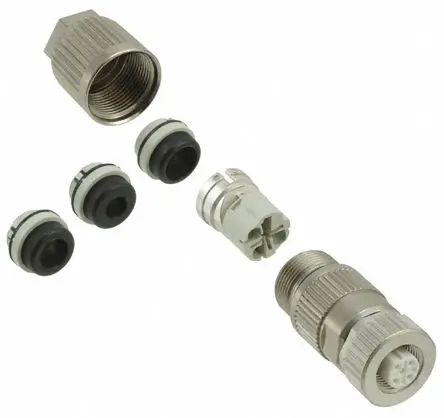 Produktfoto 1 von HARTING Harax M12 19.5 mm M12 Rundsteckverbinder Stecker 2-polig Buchse 4A Kabel IP65, IP67