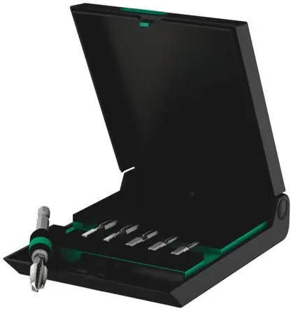 Produktfoto 1 von Wera Gewindebohrer Satz HSS, Metrisch 844/7, 7-teilig M3 to M10