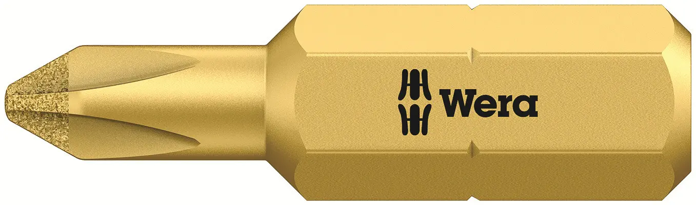 Produktfoto 1 von Wera 1/4 in PH2 Schraubbit Diamant-Spitze, 25 mm