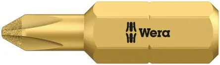 Produktfoto 1 von Wera 1/4 in PH2 Schraubbit Diamant-Spitze, 25 mm
