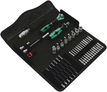Produktfoto 1 von Wera Kraftform Kompakt M 1 Metal Werkzeugsatz, Textilbox 39-teilig