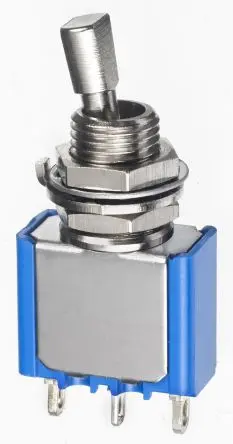 Produktfoto 1 von APEM Panel Kippschalter 1-poliger Umschalter, Ein-Aus-Ein, 30 V ac, 4A, Lötöse