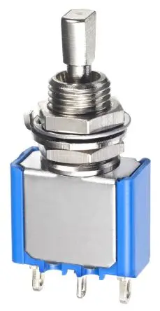 Produktfoto 1 von APEM Panel Kippschalter 1-poliger Umschalter, Ein-Aus-Ein, 30 V dc, 30 V ac, 4A, Lötöse