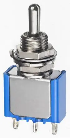 Produktfoto 1 von APEM Panel Kippschalter 1-poliger Umschalter, Ein-Aus-Ein, 30 V dc, 30 V ac, 4A, Lötöse