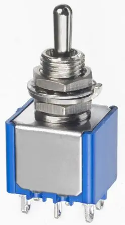 Produktfoto 1 von APEM Panel Kippschalter 2-poliger Wechsler, Ein-Aus-Ein, 30 V dc, 30 V ac, 4A, Lötöse