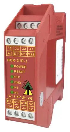 Produktfoto 1 von IDEM SCR-31P-i Pluggable Terminals Sicherheitsrelais 24V ac/dc, 3 Sicherheitskontakte, 1 Hilfsschalter, Automatisch