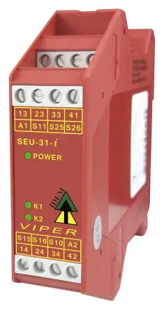 Produktfoto 1 von IDEM Viper SCR Sensor-Box, 24 V ac/dc 3 Öffner, 2 Eingänge / 1 (Hilfskontakt), 3 (Sicherheit) Ausgänge / 1,6 W