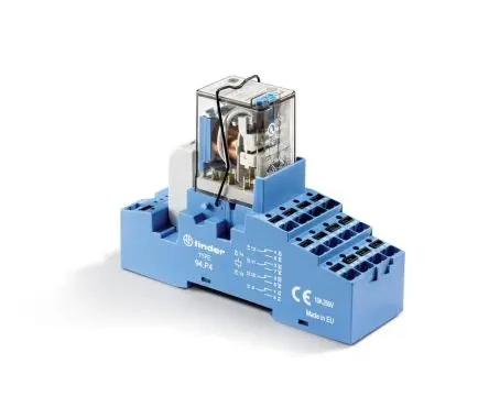Produktfoto 1 von Finder 58 Interface Relais 24V dc, 4-poliger Schließer DIN-Hutschiene 40mA