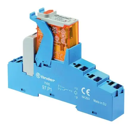 Produktfoto 1 von Finder 4C Interface Relais 12V ac, 1-poliger Umschalter DIN-Hutschiene 90mA