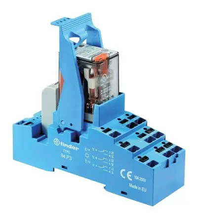 Produktfoto 1 von Finder 58 Interface Relais 12V ac, Dreipoliger Umschalter DIN-Hutschiene 97mA