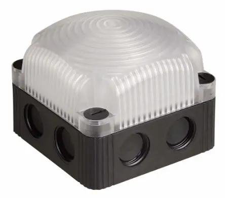 Werma BWM 853 LED Dauer Signalleuchte 24V dc Klar Basis x 72 mm IP67, IP66