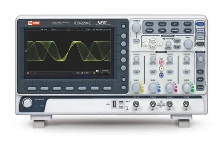 Produktfoto 1 von RS PRO IDS-2000E Speicher tragbar Oszilloskop 200 MHz 4-Kanal