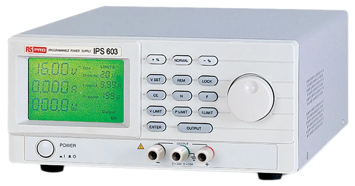 Produktfoto 1 von RS PRO Digital Labornetzgerät 200W, 0 → 40V / 0 → 5A, ISO-kalibriert