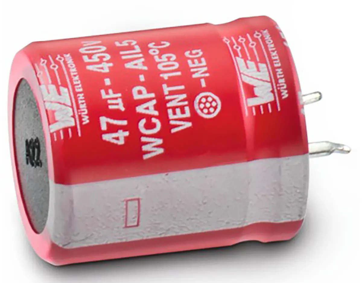Produktfoto 1 von Wurth Elektronik WCAP-AIL5 Snap-In Aluminium-Elektrolyt Kondensator 470μF ±20% / 450V dc, Ø 30mm, bis 105°C