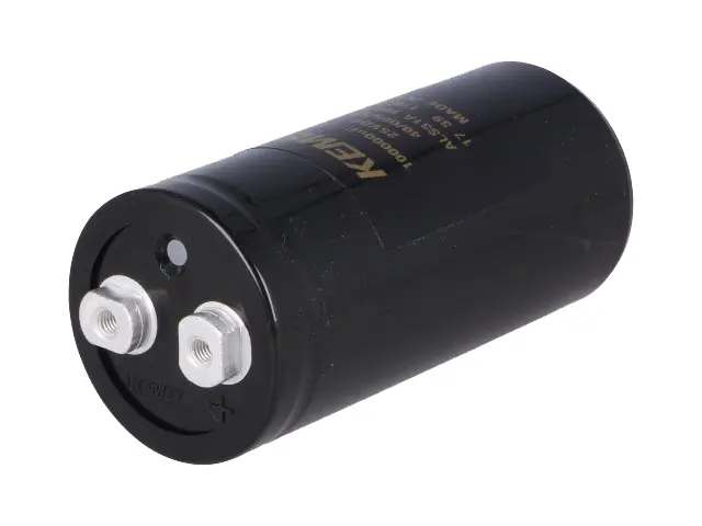 KEMET ALS31, Schraub Aluminium-Elektrolyt Kondensator 0.1F ±20% / 25V dc, Ø 51mm, +85°C