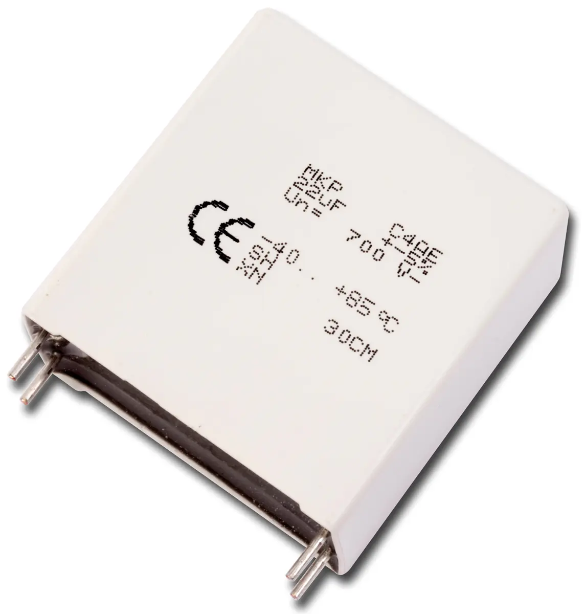 Produktfoto 1 von KEMET C4AE Folienkondensator 40μF ±5% / 900V dc, THT Raster 52.5mm