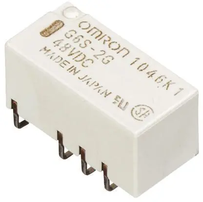 Produktfoto 1 von Omron 30 Signalrelais Oberfläche, 9V dc Spule, 2-poliger Umschalter, max. 2A, 250V ac / 220V dc, SMD