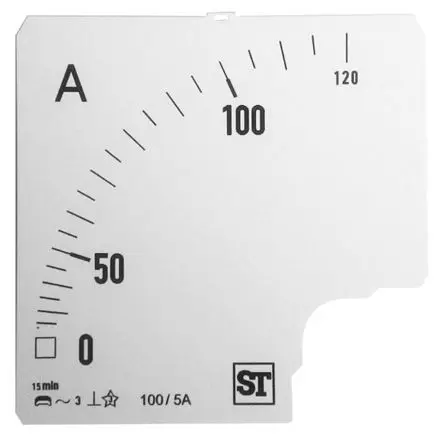 Produktfoto 1 von Sifam Tinsley Messgeräteskala für  96 x 96 analoges Einbau-Amperemeter