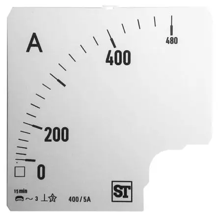 Produktfoto 1 von Sifam Tinsley Messgeräteskala für  96 x 96 analoges Einbau-Amperemeter