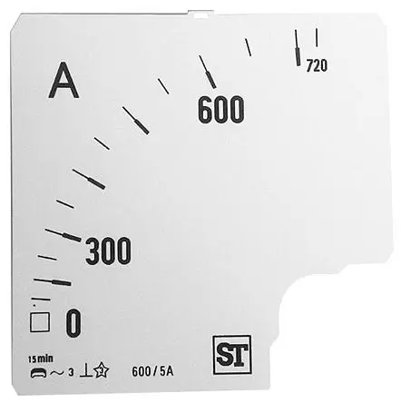 Produktfoto 1 von Sifam Tinsley Messgeräteskala für  96 x 96 analoges Einbau-Amperemeter
