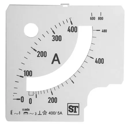Produktfoto 1 von Sifam Tinsley Messgeräteskala für  96 x 96 analoges Einbau-Amperemeter