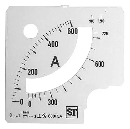 Produktfoto 1 von Sifam Tinsley Messgeräteskala für  96 x 96 analoges Einbau-Amperemeter