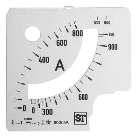 Produktfoto 1 von Sifam Tinsley Messgeräteskala für  96 x 96 analoges Einbau-Amperemeter