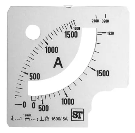 Produktfoto 1 von Sifam Tinsley Messgeräteskala für  96 x 96 analoges Einbau-Amperemeter