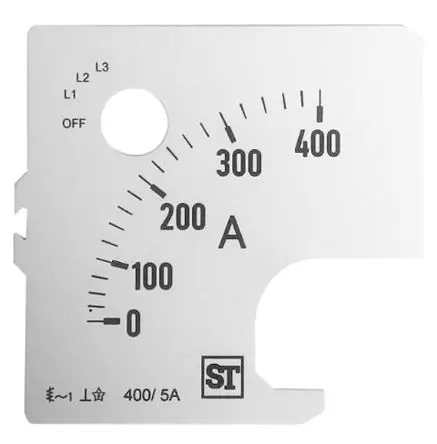 Produktfoto 1 von Sifam Tinsley Messgeräteskala für  72 x 72 analoges Einbau-Amperemeter