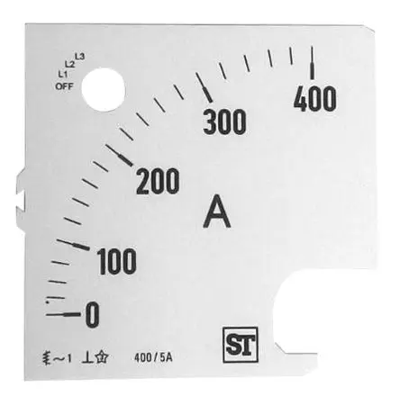 Produktfoto 1 von Sifam Tinsley Messgeräteskala für  96 x 96 analoges Einbau-Amperemeter