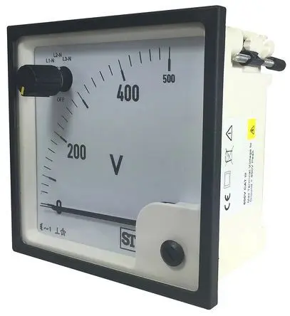 Produktfoto 1 von Sifam Tinsley SS74 Analoges Voltmeter AC, 68 mm, 68 mm, 5.5 mm