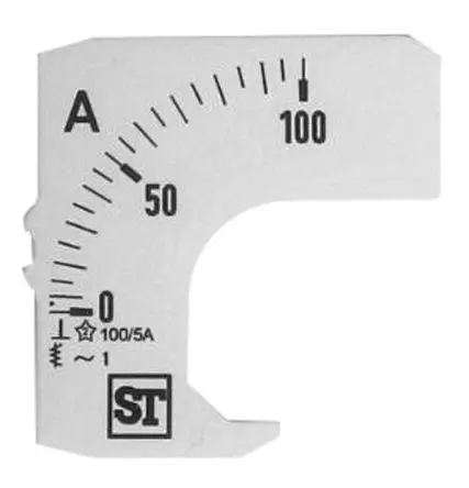 Produktfoto 1 von Sifam Tinsley Messgeräteskala für  48 x 48 analoges Einbau-Amperemeter