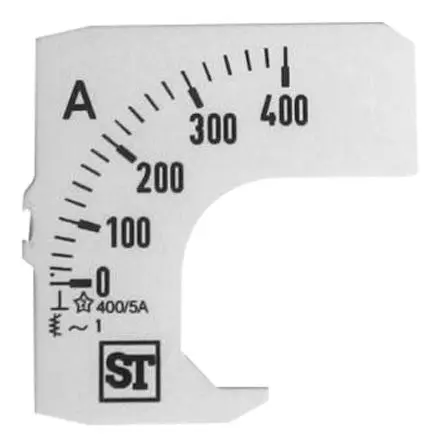 Produktfoto 1 von Sifam Tinsley Messgeräteskala für 48 x 48 analoges Einbau-Amperemeter